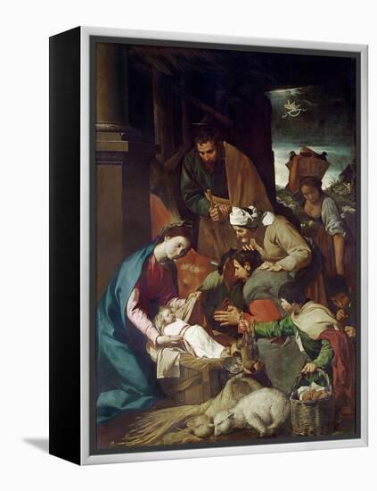 Adoration of the Shepherds, 1630-Bartolome Esteban Murillo-Framed Premier Image Canvas