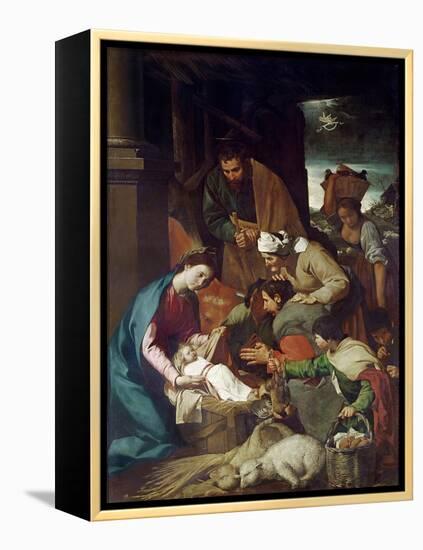 Adoration of the Shepherds, 1630-Bartolome Esteban Murillo-Framed Premier Image Canvas