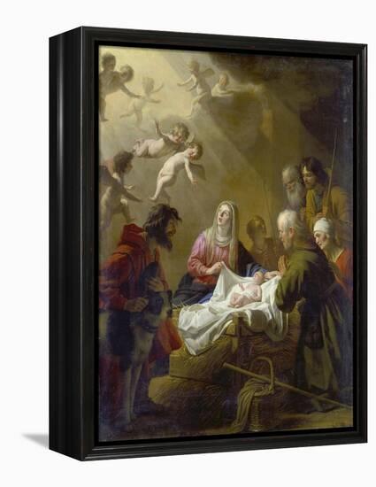 Adoration of the Shepherds, 1632-Gerrit van Honthorst-Framed Premier Image Canvas