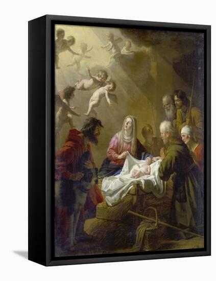 Adoration of the Shepherds, 1632-Gerrit van Honthorst-Framed Premier Image Canvas