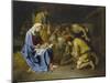 Adoration of the Shepherds, 1650-57-Nicolas Poussin-Mounted Giclee Print