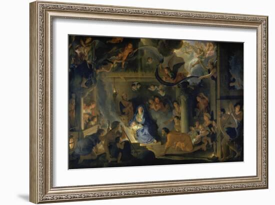 Adoration of the Shepherds, 1689-Charles Le Brun-Framed Giclee Print