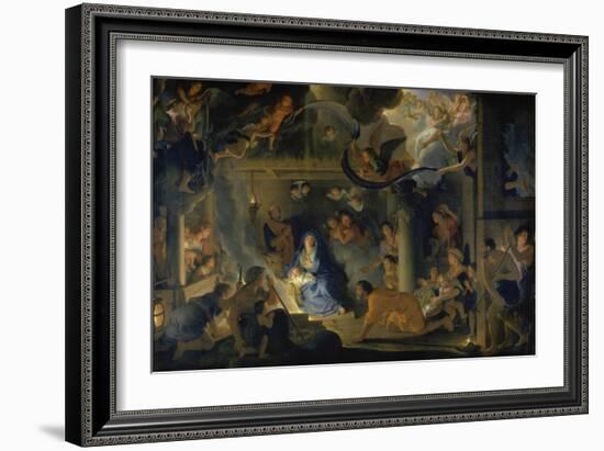 Adoration of the Shepherds, 1689-Charles Le Brun-Framed Giclee Print