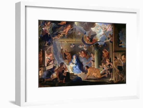 Adoration of the Shepherds, 1689-Charles Le Brun-Framed Giclee Print