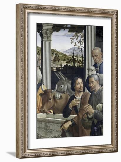 Adoration of the Shepherds Detail-Domenico Ghirlandaio-Framed Giclee Print