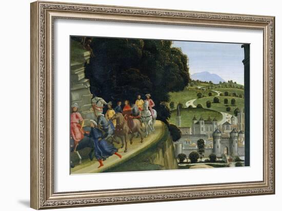 Adoration of the Shepherds, Detail-Domenico Ghirlandaio-Framed Giclee Print