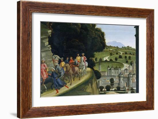 Adoration of the Shepherds, Detail-Domenico Ghirlandaio-Framed Giclee Print