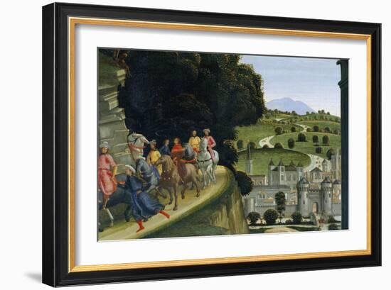 Adoration of the Shepherds, Detail-Domenico Ghirlandaio-Framed Giclee Print