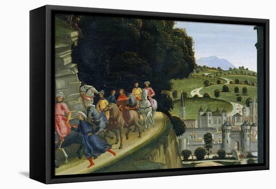 Adoration of the Shepherds, Detail-Domenico Ghirlandaio-Framed Premier Image Canvas