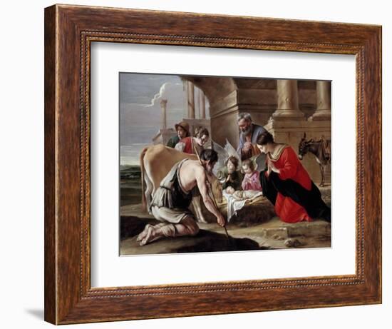 Adoration of the Shepherds-Louis Le Nain-Framed Giclee Print