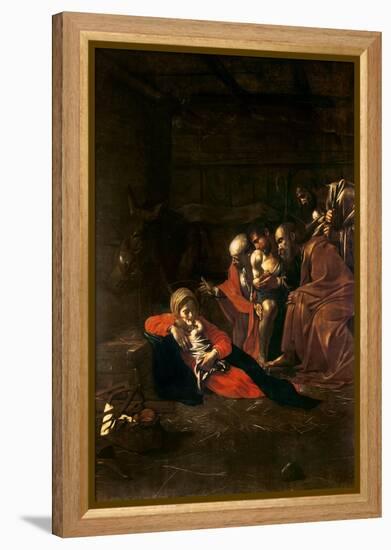 Adoration of the Shepherds-Caravaggio-Framed Premier Image Canvas