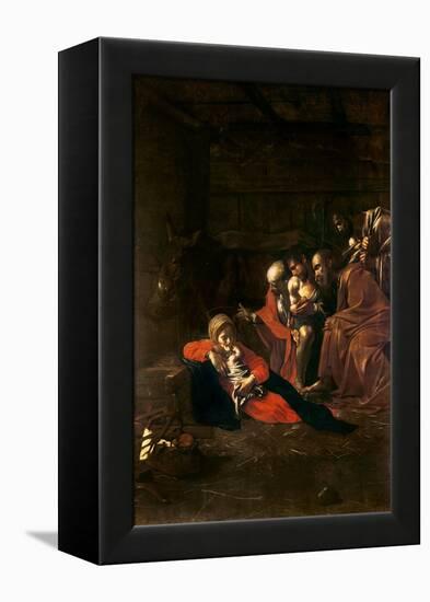 Adoration of the Shepherds-Caravaggio-Framed Premier Image Canvas