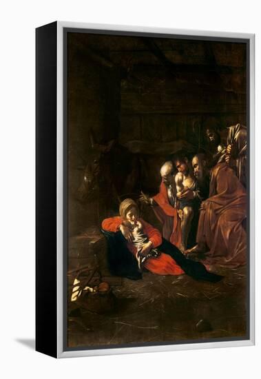 Adoration of the Shepherds-Caravaggio-Framed Premier Image Canvas