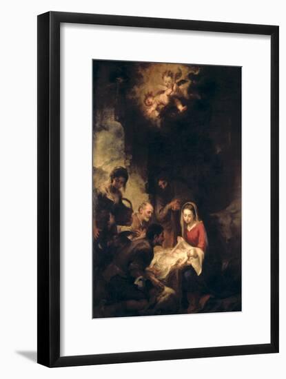 Adoration of the Shepherds-Bartolome Esteban Murillo-Framed Giclee Print