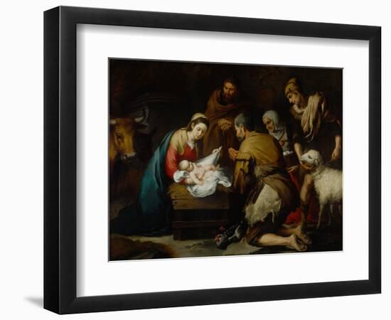 Adoration of the Shepherds-Bartolome Esteban Murillo-Framed Giclee Print