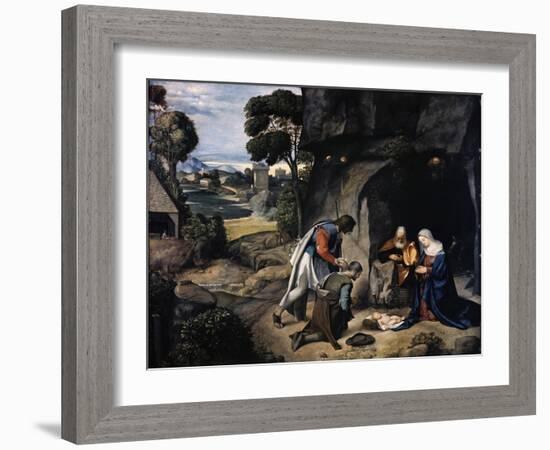 Adoration of the Shepherds-Giorgione-Framed Giclee Print