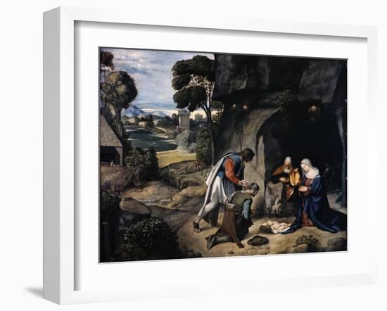 Adoration of the Shepherds-Giorgione-Framed Giclee Print