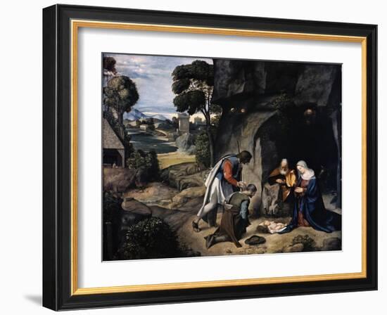 Adoration of the Shepherds-Giorgione-Framed Giclee Print