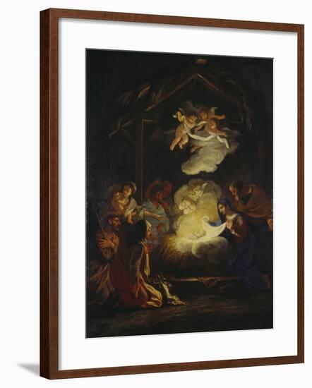 Adoration of the Shepherds-Agostino Umkreis Masucci-Framed Giclee Print