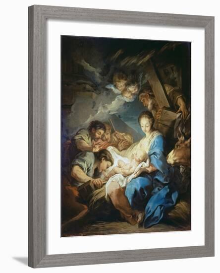 Adoration of the Shepherds-Charles André van Loo-Framed Giclee Print