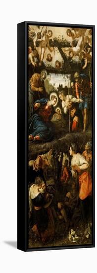 Adoration of the Shepherds-Jacopo Robusti Tintoretto-Framed Premier Image Canvas