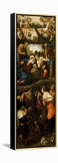 Adoration of the Shepherds-Jacopo Robusti Tintoretto-Framed Premier Image Canvas