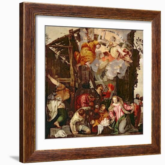 Adoration of the Shepherds-Paolo Veronese-Framed Giclee Print