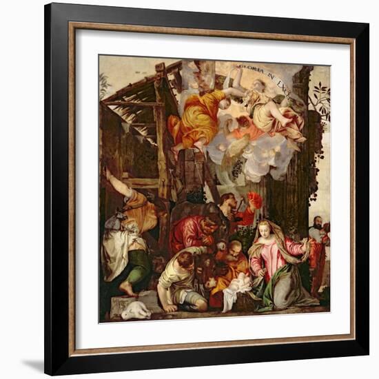 Adoration of the Shepherds-Paolo Veronese-Framed Giclee Print