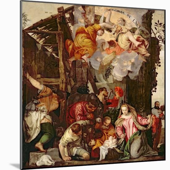 Adoration of the Shepherds-Paolo Veronese-Mounted Giclee Print