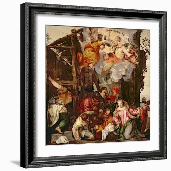 Adoration of the Shepherds-Paolo Veronese-Framed Giclee Print