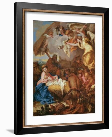 Adoration of the Shepherds-Giovanni Benedetto Castiglione-Framed Giclee Print