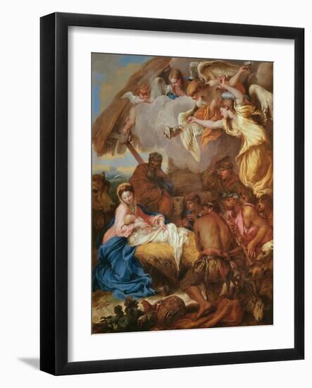 Adoration of the Shepherds-Giovanni Benedetto Castiglione-Framed Giclee Print