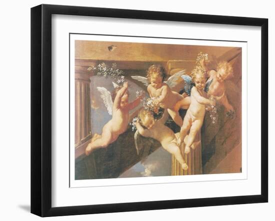 Adoration of the Shepherds-Unknown Poussin-Framed Art Print