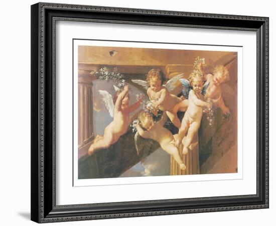 Adoration of the Shepherds-Unknown Poussin-Framed Art Print
