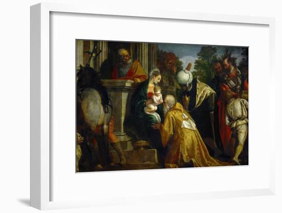 Adoration of the Three Magi-Paolo Veronese-Framed Giclee Print