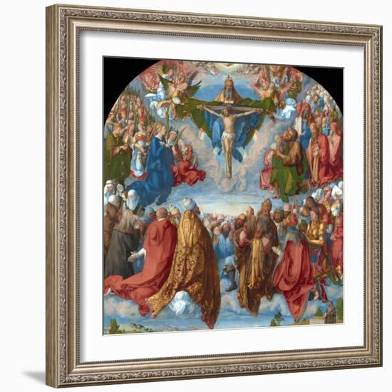 Adoration of the Trinity (Landauer Altarpiece)-Albrecht Dürer-Framed Giclee Print