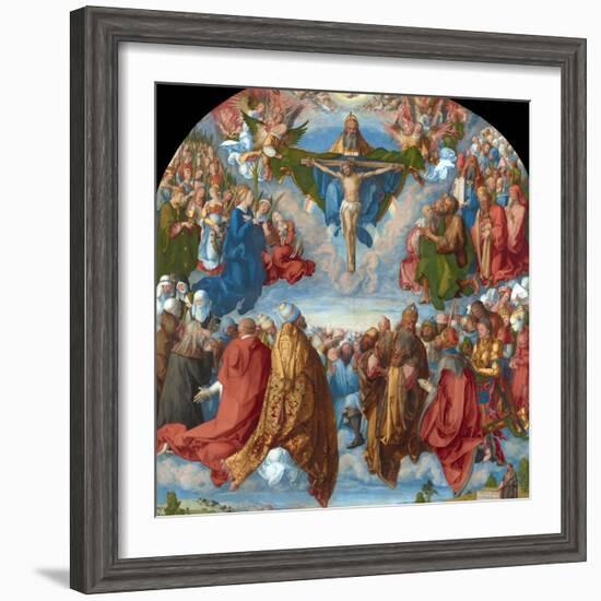 Adoration of the Trinity (Landauer Altarpiece)-Albrecht Dürer-Framed Giclee Print