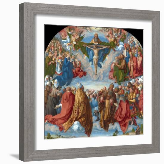 Adoration of the Trinity (Landauer Altarpiece)-Albrecht Dürer-Framed Giclee Print