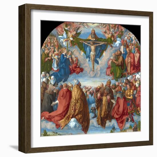 Adoration of the Trinity (Landauer Altarpiece)-Albrecht Dürer-Framed Giclee Print