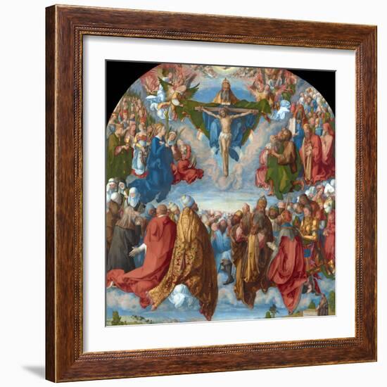 Adoration of the Trinity (Landauer Altarpiece)-Albrecht Dürer-Framed Giclee Print