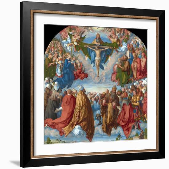 Adoration of the Trinity (Landauer Altarpiece)-Albrecht Dürer-Framed Giclee Print