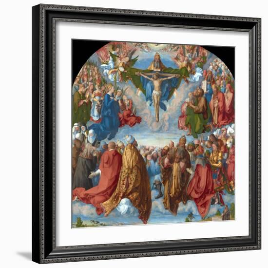 Adoration of the Trinity (Landauer Altarpiece)-Albrecht Dürer-Framed Giclee Print