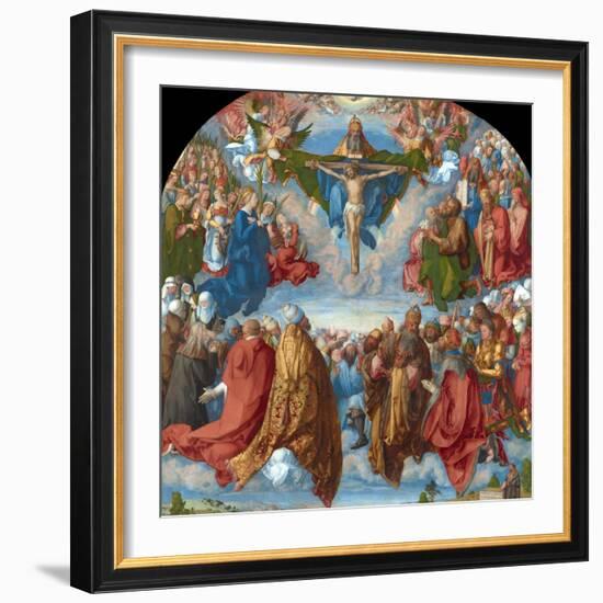 Adoration of the Trinity (Landauer Altarpiece)-Albrecht Dürer-Framed Giclee Print