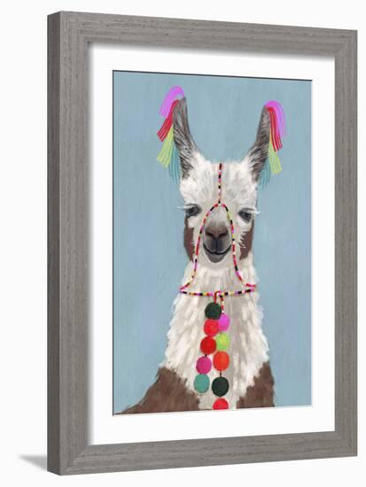 Adorned Llama I-Victoria Borges-Framed Premium Giclee Print