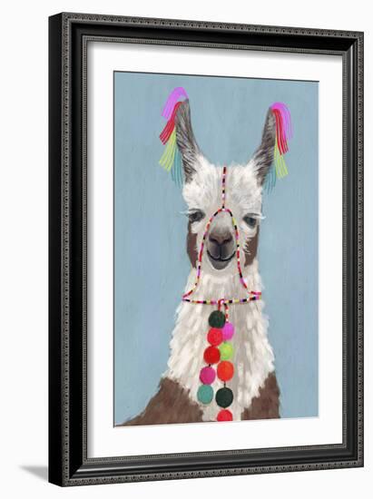 Adorned Llama I-Victoria Borges-Framed Premium Giclee Print