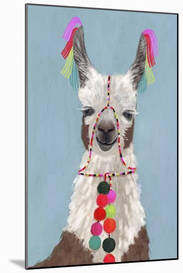 Adorned Llama I-Victoria Borges-Mounted Art Print