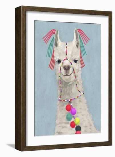 Adorned Llama II-Victoria Borges-Framed Premium Giclee Print