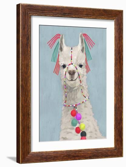 Adorned Llama II-Victoria Borges-Framed Premium Giclee Print