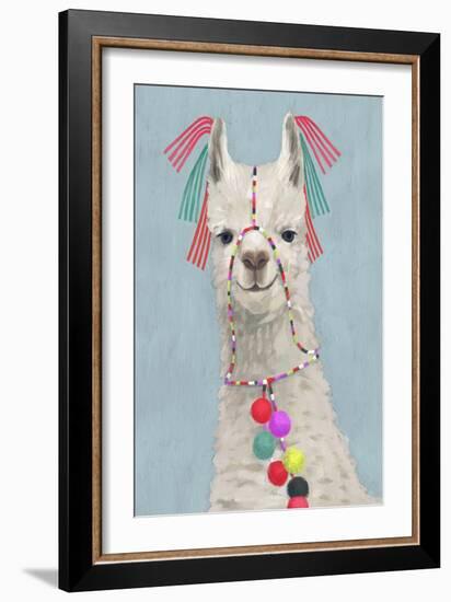 Adorned Llama II-Victoria Borges-Framed Premium Giclee Print