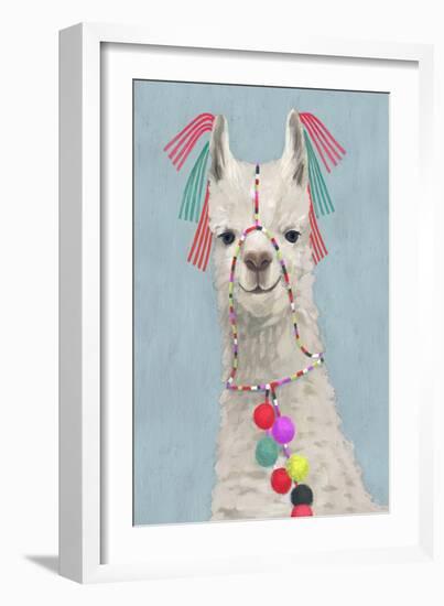 Adorned Llama II-Victoria Borges-Framed Premium Giclee Print